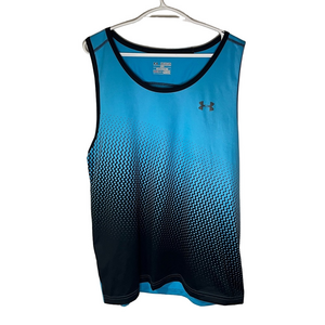 Under Armour HeatGear Tank Top Women's Blue Black 2XL